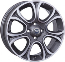 FIAT W163 EVO 6,0x16 PCD ET45 D56,6 ANTHRACITE+POLISHED