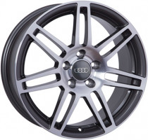 Диски WSP Italy AUDI W557 S8 COSMA TWO 7,5x17 PCD ET28 D66,6 ANTHRACITE+POLISHED