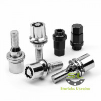 Болт серкретний STARLEKS Chrome М12*1,25x24 17/19 конус-шайба Original Peugeot