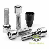 Болт серкретний STARLEKS Chrome М12*1,5x40 17/19 сфера