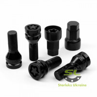 Болт серкретний STARLEKS Black М14*1,25x28 17/19 конус