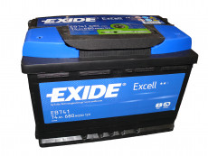 Аккумулятор EXIDE EXCELL 74Ач, 680А 175/278/190, 12V, +/-