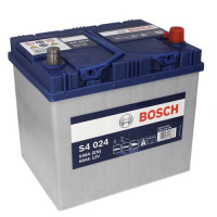 Аккумулятор BOSCH (S4024) 60Ач, 540А 173/232/225, 12V, -/+