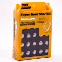 Набор гаек MAXGUARD Гайка хром, черный хромированный колпачек М12*1,5x34 19/21 mm Конус