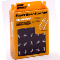 Набор гаек MAXGUARD Гайка хром, черный колпачек М12*1,5x34 19/21 mm Конус