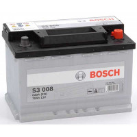 Акумулятор BOSCH (S3008) 70Ач, 640А 175/278/190, 12V, -/+