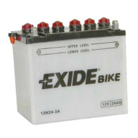 Акумулятор EXIDE (12N24-3A) 24Ач, 220А 124/184/175, 12V, +/-