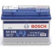 Аккумулятор BOSCH EFB (S4E08) 70Ач, 760А 175/278/190, 12V, -/+