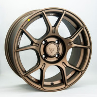 Диски VLF VLF41 7,0x15 PCD4x100 ET35 D73,1 MATT+BRONZE