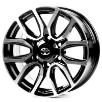 TY3131 7,5x17 PCD6x139,7 ET25 D106,1 Black_Machined_Face