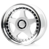 Диски Cast Wheels CW126 9,0x16 PCD4x100 ET30 D73,1 Silver_Machined_Lip_Gold_Rivet