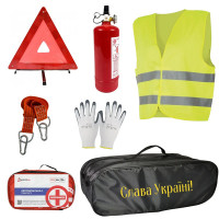 Набор автомобилиста универсальный Слава Украина черный 01-206-IS