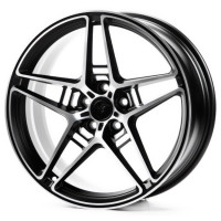 WS-031C 8,0x19 PCD5x112 ET27 D66,5 SATIN_BLACK_MACHINED_FACE_FORGED