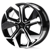 RN861 7,5x18 PCD5x114,3 ET45 D66,1 GLOSS_BLACK_MACHINED_FACE