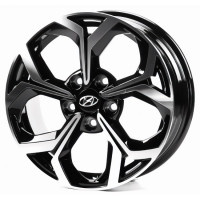 HND496 6,5x16 PCD5x114,3 ET46 D67,1 GLOSS_BLACK_MACHINED_FACE