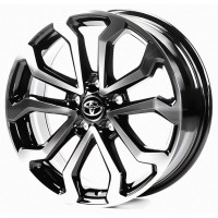 TY3349 6,5x17 PCD5x114,3 ET35 D60,1 Black_Machined_Face