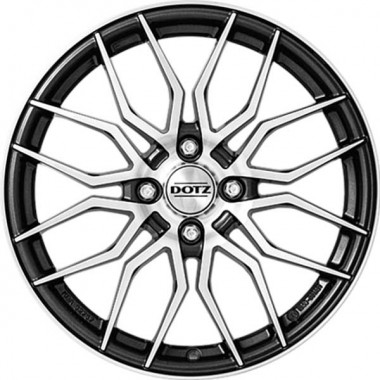 DOTZ LimeRock dark 6,5x16 PCD4x100 ET45 D60,1 Gunmetal Fpolished