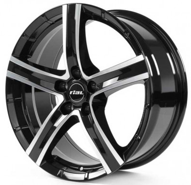 Rial Quinto 9,5x20 PCD5x150 ET52 D110,1 diamond-black+front+polished