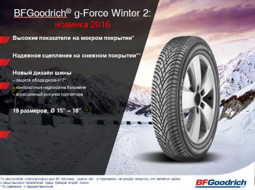 BFGoodrich G-Force Winter 2 205/60 R16 96H XL - Картинка 2