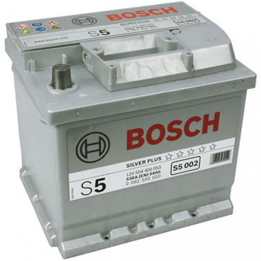 BOSCH (S5002) 54Ач, 530А 175/207/190, 12V, -/+