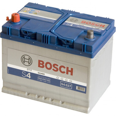 BOSCH (S4027) 70Ач, 630А 175/261/220, 12V, +/-