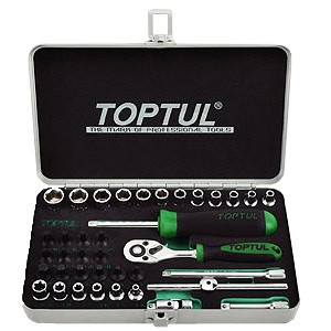 TOPTUL Набор инструмента 1/4" TOPTUL GCAD3801 38 едениц