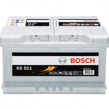 BOSCH (S5011) 85Ач, 800А 175/315/190, 12V, -/+