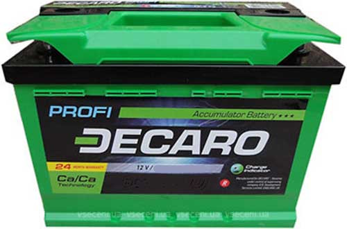 DECARO PROFI 60Ач, 600А 175/242/175, 12V, -/+