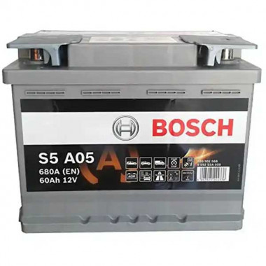 BOSCH AGM (S5A05) 60Ач, 680А 175/242/190, 12V, +/-