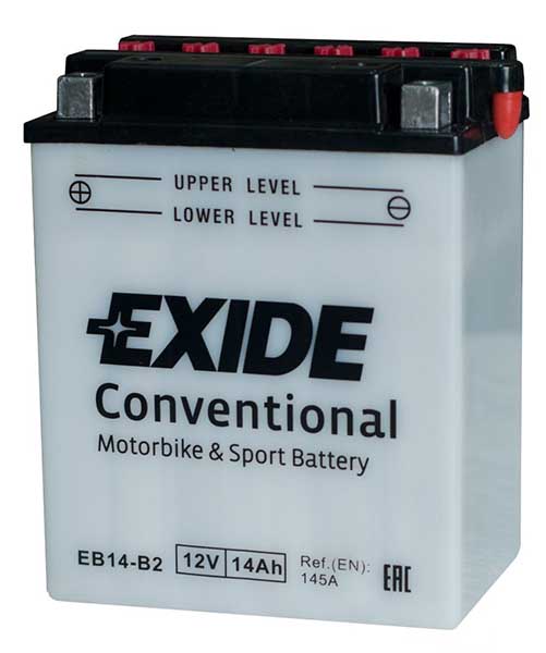 Аккумулятор EXIDE (EB14-B2) 89x134x166 мм 14Ач