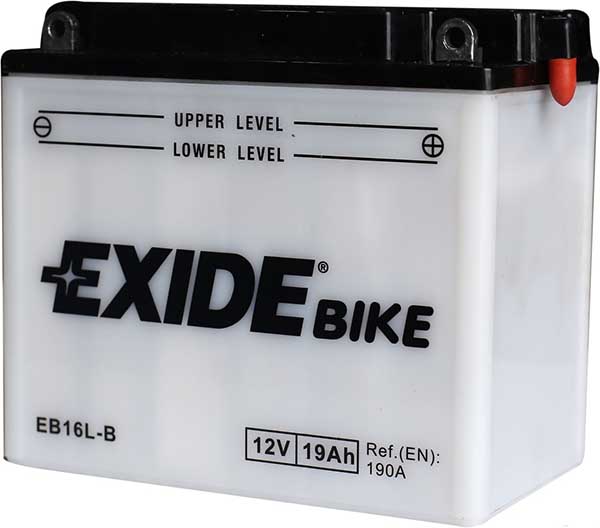 Акумулятор EXIDE (EB16L-B) 19Ач, 190А, 100/175/155, 12V, +/-