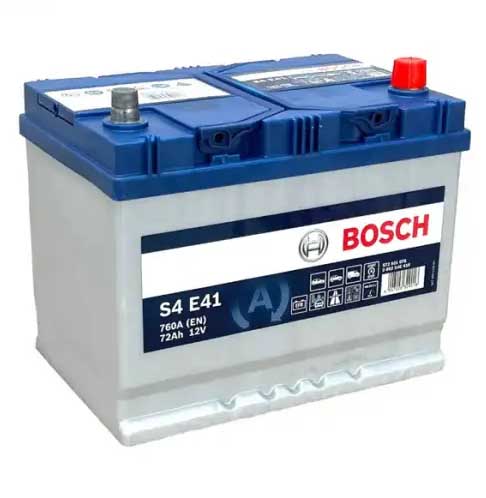 Акумулятор BOSCH EFB (S4E41) 72Ач, 760А, 175/261/219, 12V, -/+