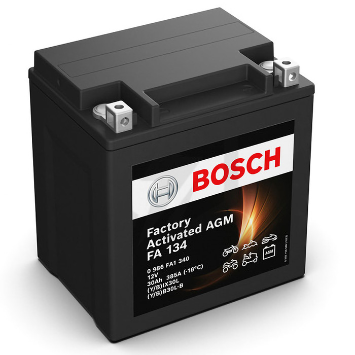 Аккумулятор BOSCH (FA134) 30Ач, 385А, 126/166/173, 12V, -/+