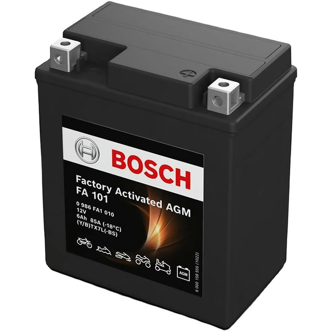 Аккумулятор BOSCH (FA101) 6Ач, 85А, 70/113/130, 12V, -/+