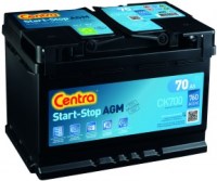 Аккумулятор CENTRA START-STOP AGM 70Ач, 760А, 175/278/190, 12V, -/+
