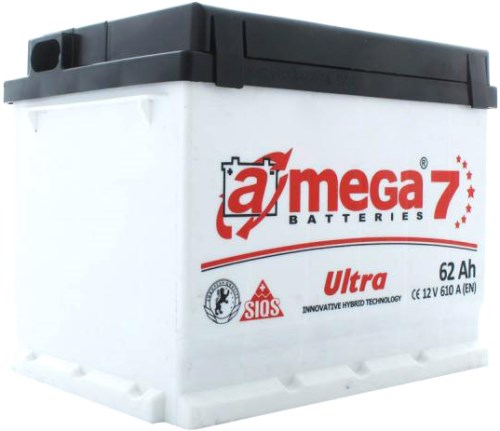 Аккумулятор A-MEGA ULTRA (M7) 50Ач, 480А, 175/207/190, 12V, +/-