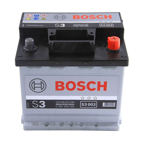 Аккумулятор BOSCH (S3002) 45Ач, 400А, 175/207/190, 12V, -/+