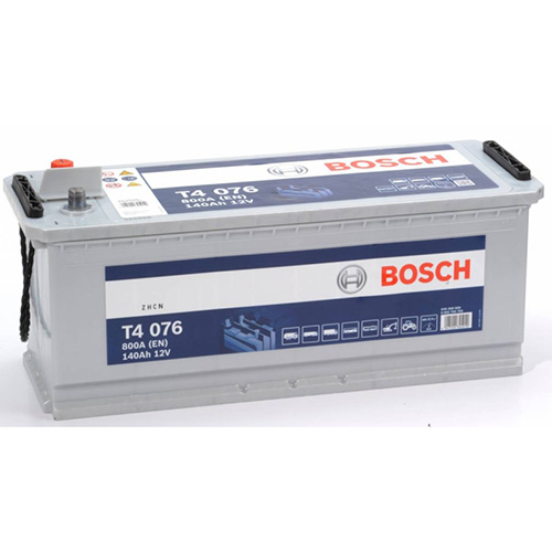 Аккумулятор BOSCH (T4076) 140Ач, 800А, 189/513/223, 12V, +/-