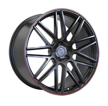 Литые диски Vissol Forged F-1113 SATIN-BLACK--WITH-RED-STRIP