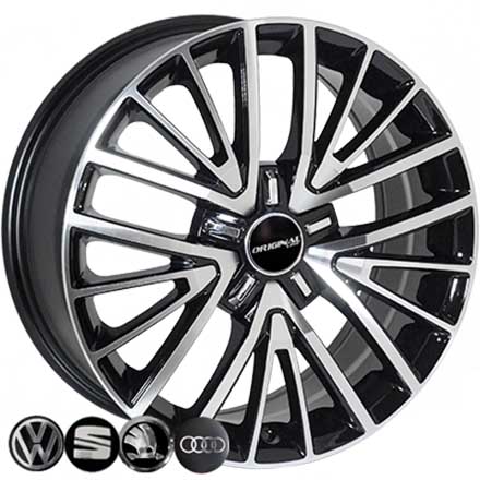 Литые  диски Replica VOLKSWAGEN TL1356NW 17x7,5 PCD5x112 ET50 D57,1 BMF