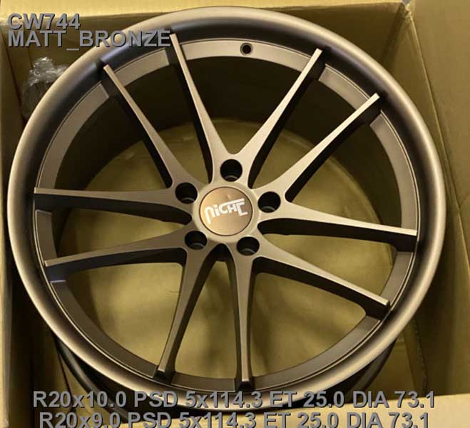 Легкосплавні  диски Cast Wheels CW744 20x9,0 PCD5x114,3 ET25 D73,1 MATT_BRONZE