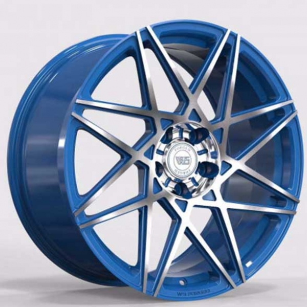 Литые , кованые  диски WS Forged WS2107 19x9,0 PCD5x114,3 ET45 D70,5 GLOSS_BLUE_WITH_MACHINED_FACE_