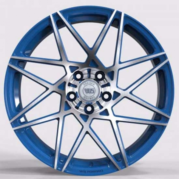 Литые , кованые  диски WS Forged WS2107 19x9,0 PCD5x114,3 ET45 D70,5 GLOSS_BLUE_WITH_MACHINED_FACE_