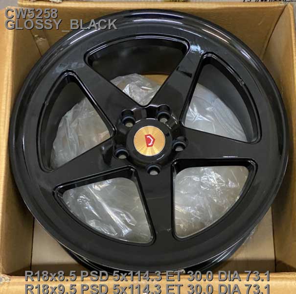 Легкосплавні диски Cast Wheels CW5258 GLOSSY_BLACK