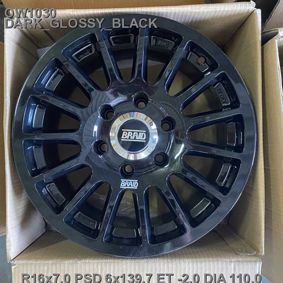 Литые  диски Off Road Wheels OW1030 16x7,0 PCD6x139,7 ET-2 D110,0 DARK_GLOSSY_BLACK