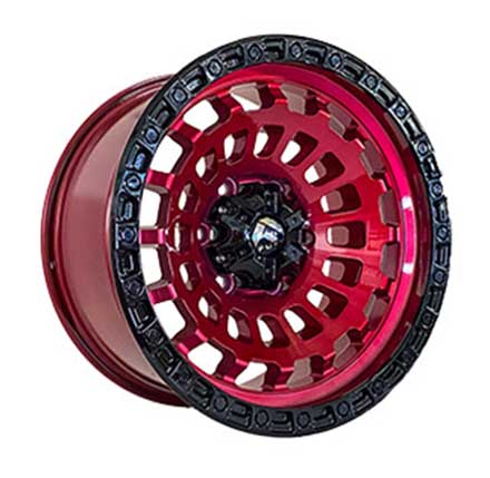 Литые диски Off Road Wheels OW1025 RED_BLACK_LIP_BLACK_RIVETS