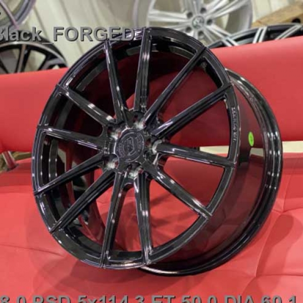 Литые , кованые  диски WS Forged WS1247 19x8,0 PCD5x114,3 ET50 D60,1 Gloss_Black_FORGED