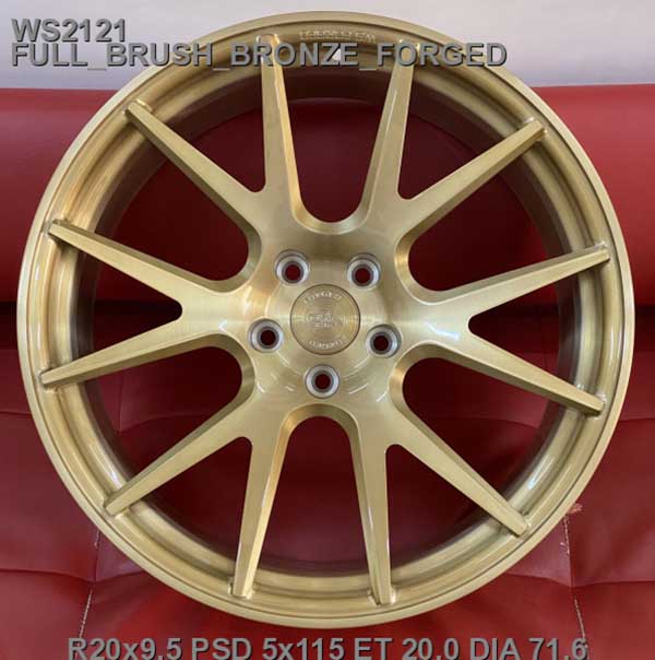 Литые , кованые  диски WS Forged WS2121 20x9,5 PCD5x115 ET20 D71,6 FULL_BRUSH_BRONZE_FORGED