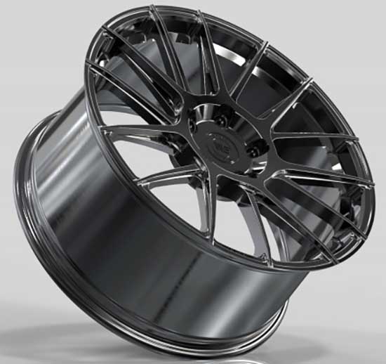 Легкосплавні , ковані  диски WS Forged WS2250 20x9,5 PCD5x130 ET45 D71,6 FULL_BRUSH_BLACK_FORGED