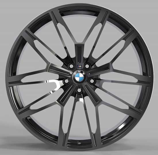 Литые , кованые  диски Replica Forged B2262 20x11,0 PCD5x120 ET37 D74,1 GLOSS-BLACK-WITH-DARK-MACHINED